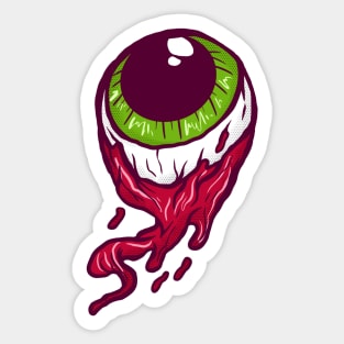 Flying Eyeball Melted Sticker